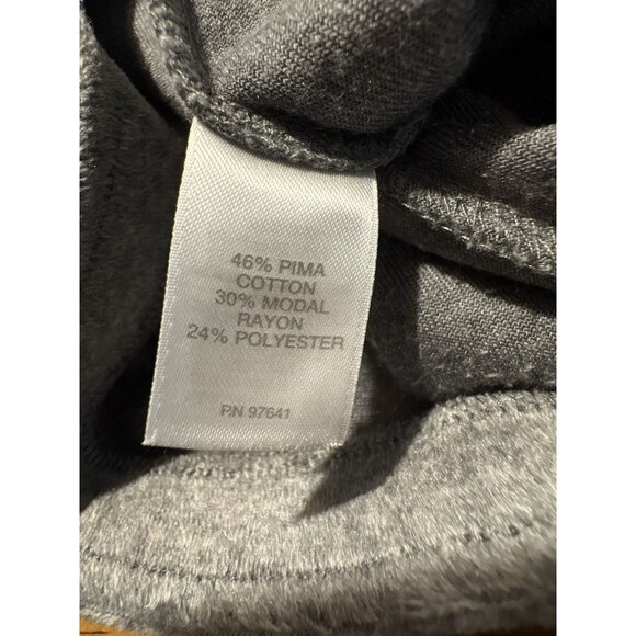 J JILL Pure Jill Grey Velour Pull On Pants Velvet Straight Leg Pants Medium - Picture 8 of 8